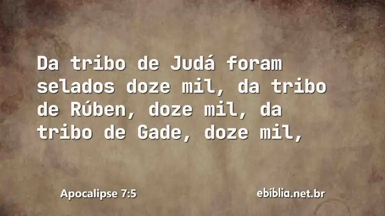 Apocalipse 7:5