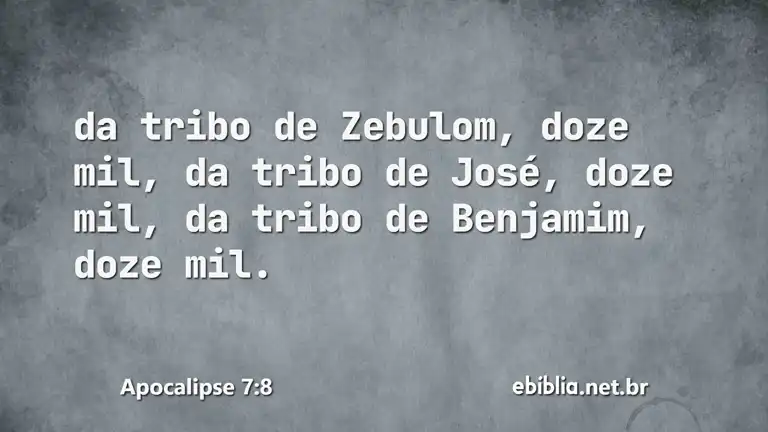 Apocalipse 7:8