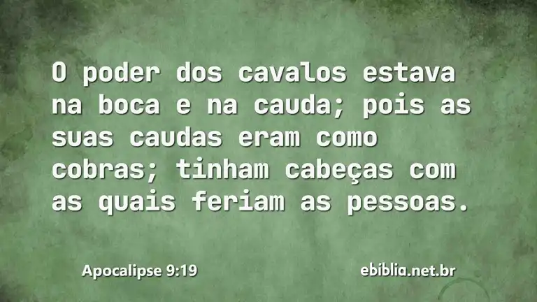 Apocalipse 9:19