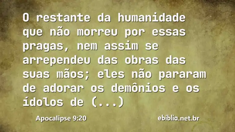 Apocalipse 9:20