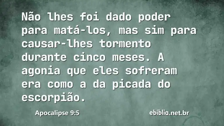 Apocalipse 9:5