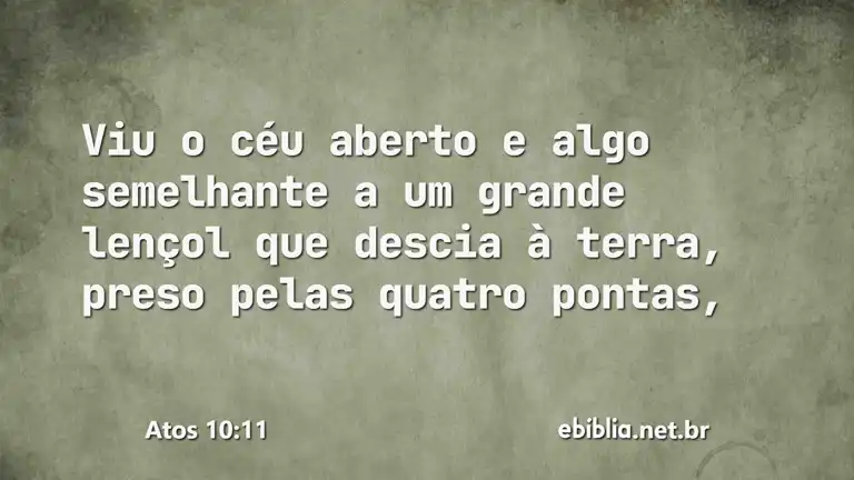 Atos 10:11