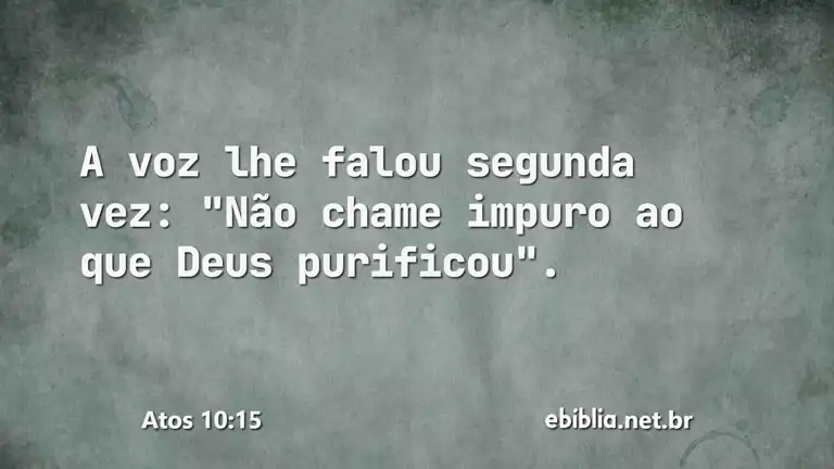 Atos 10:15