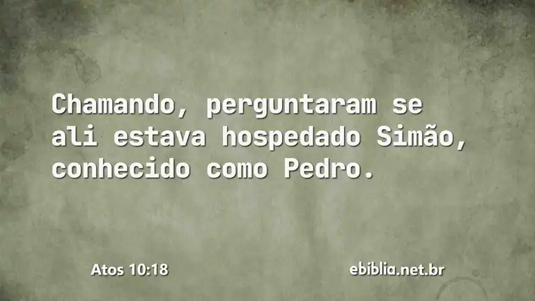 Atos 10:18