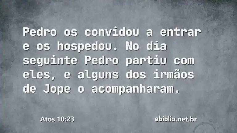 Atos 10:23