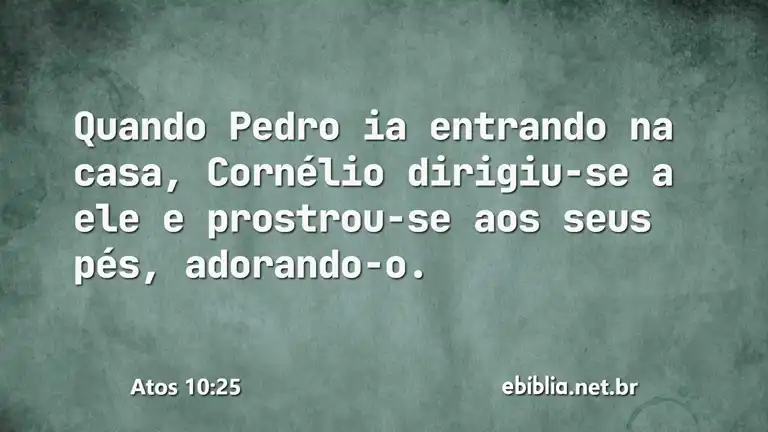 Atos 10:25