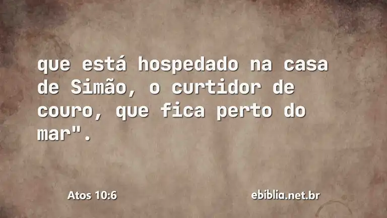 Atos 10:6