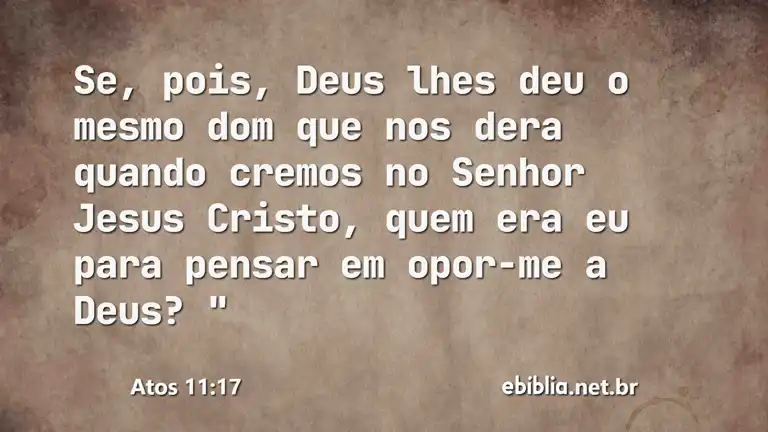 Atos 11:17