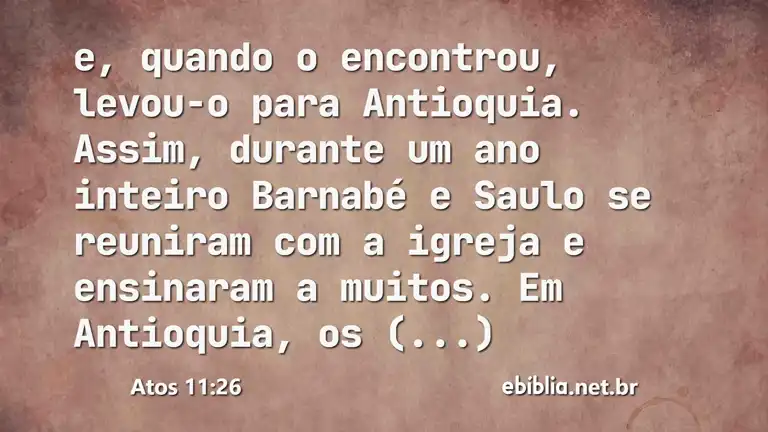 Atos 11:26