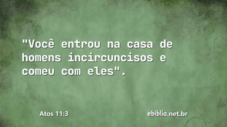 Atos 11:3