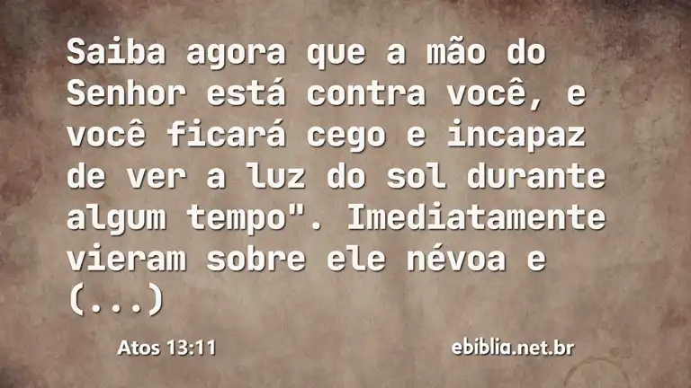 Atos 13:11