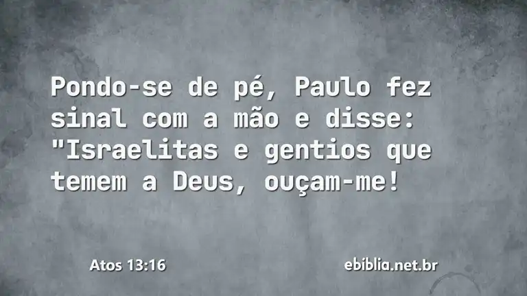 Atos 13:16