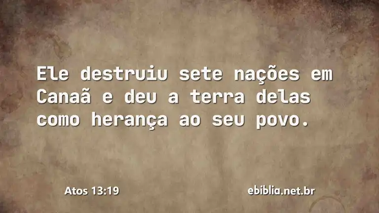 Atos 13:19