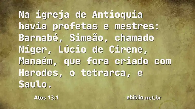 Atos 13:1