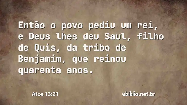 Atos 13:21