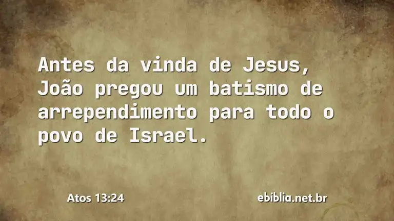 Atos 13:24