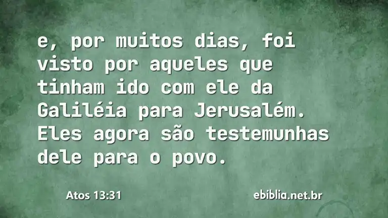 Atos 13:31