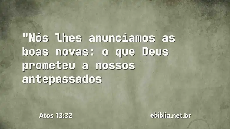 Atos 13:32