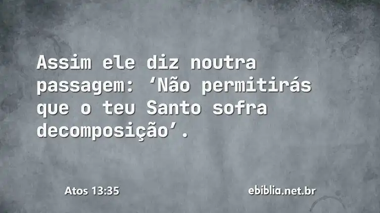 Atos 13:35