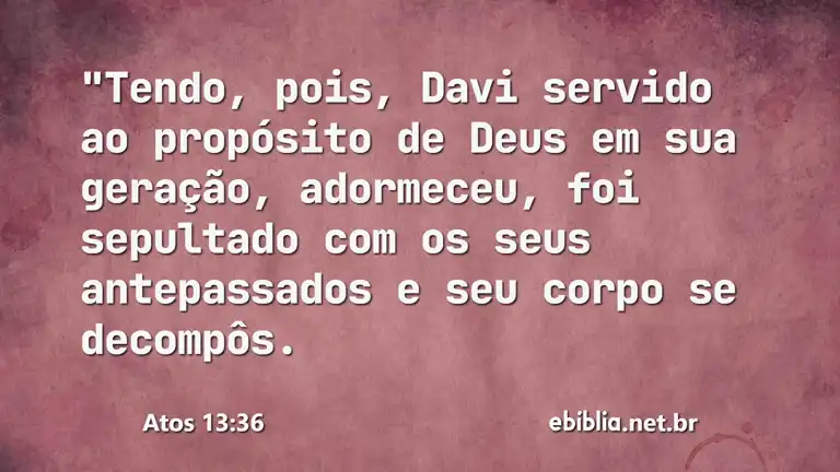 Atos 13:36