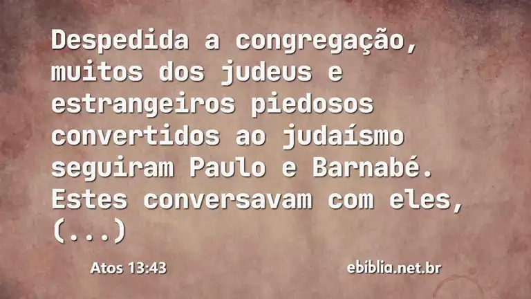 Atos 13:43