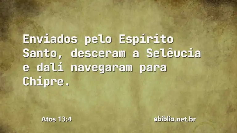 Atos 13:4