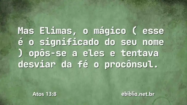 Atos 13:8