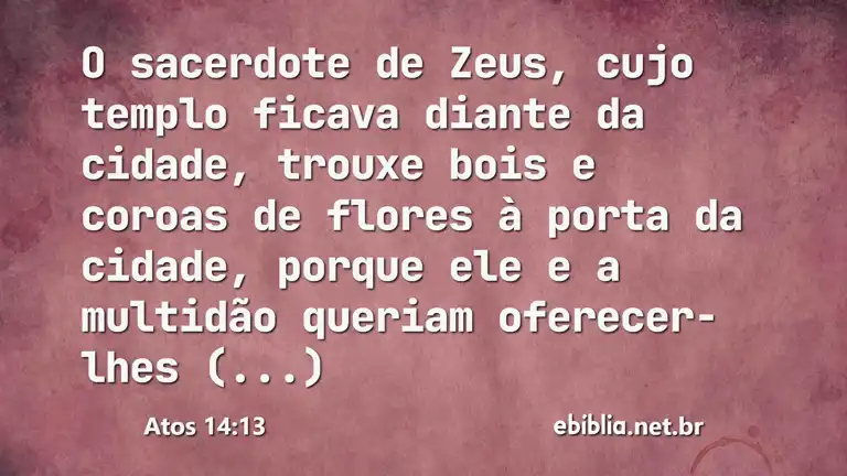 Atos 14:13