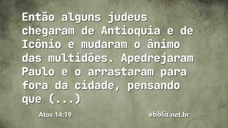 Atos 14:19