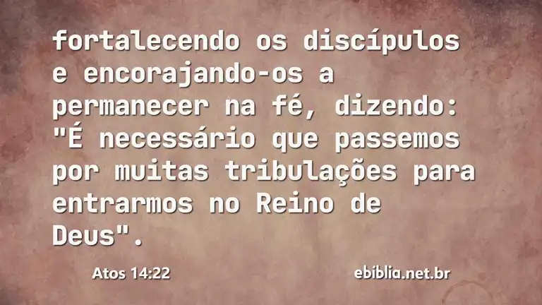 Atos 14:22