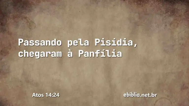 Atos 14:24