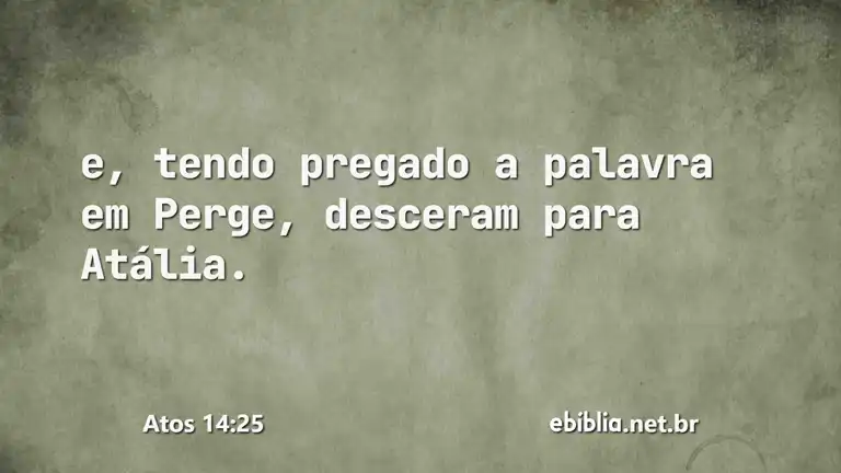 Atos 14:25