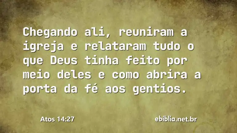 Atos 14:27