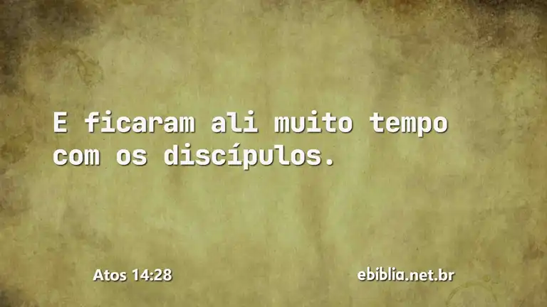 Atos 14:28