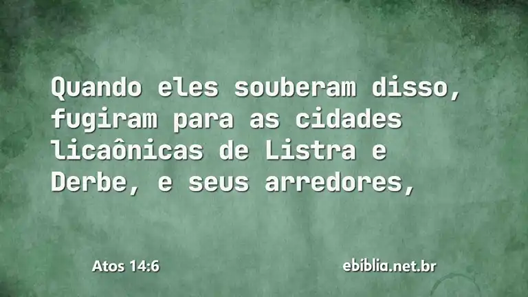 Atos 14:6