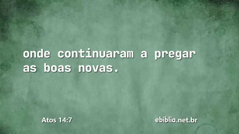 Atos 14:7