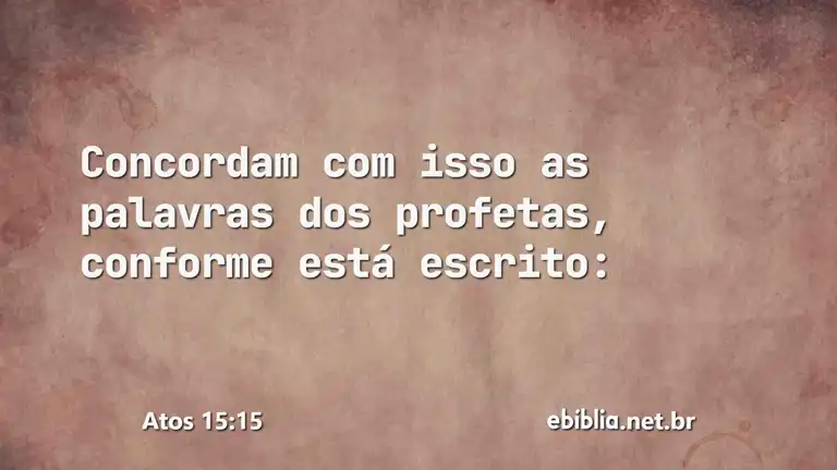 Atos 15:15