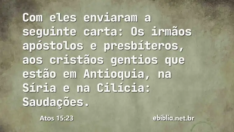 Atos 15:23