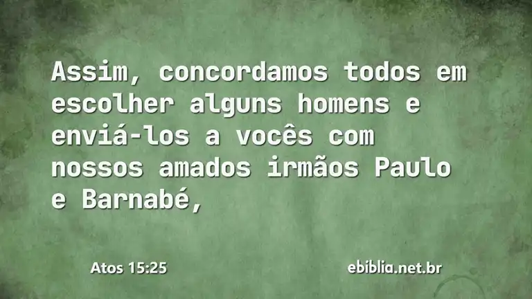 Atos 15:25