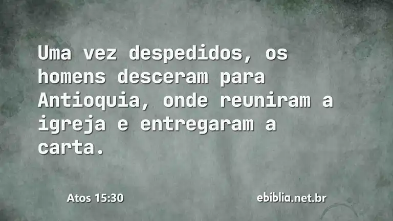 Atos 15:30