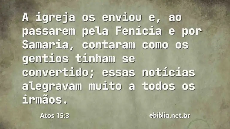 Atos 15:3