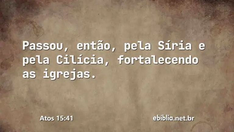 Atos 15:41