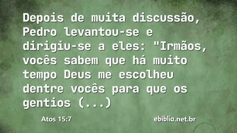 Atos 15:7