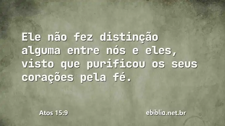 Atos 15:9