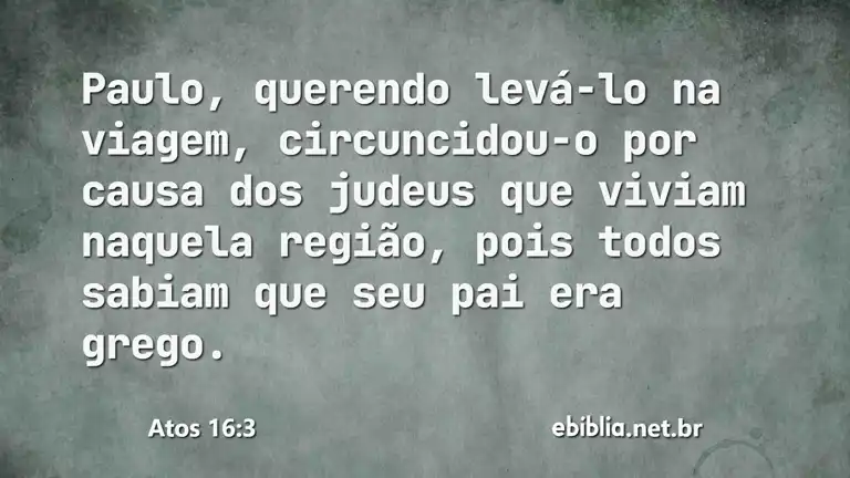 Atos 16:3