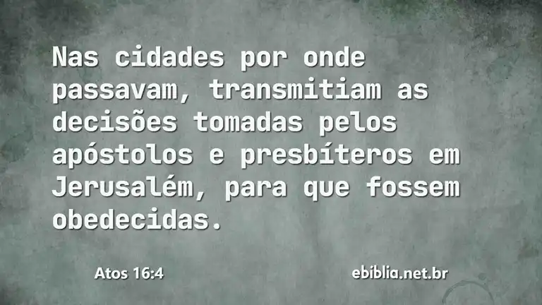 Atos 16:4