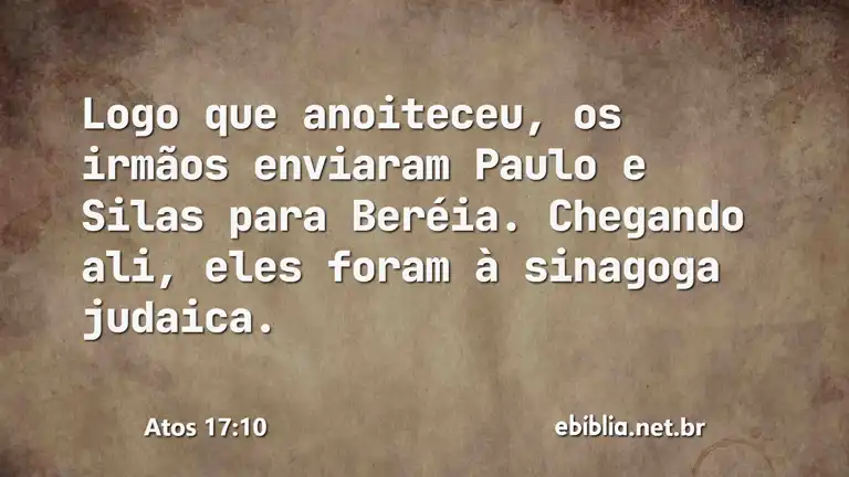 Atos 17:10