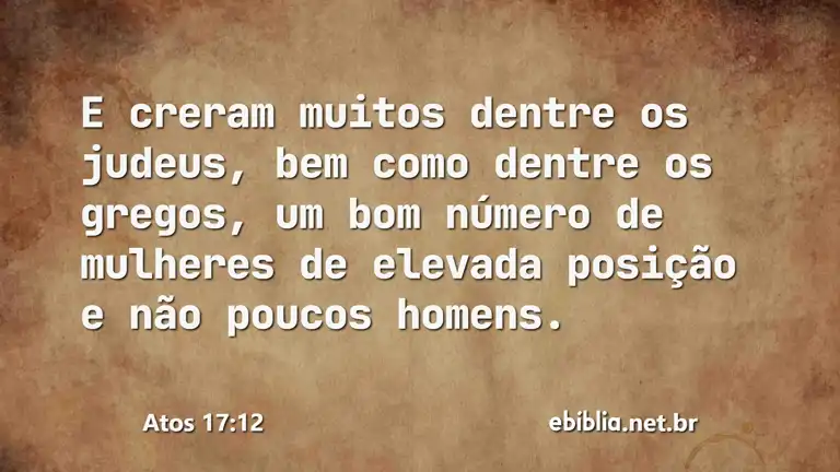 Atos 17:12