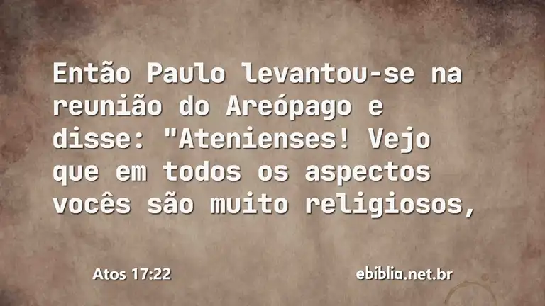 Atos 17:22