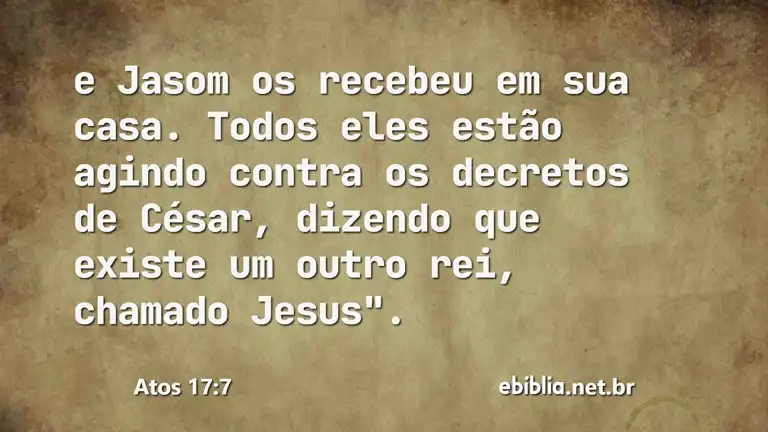 Atos 17:7